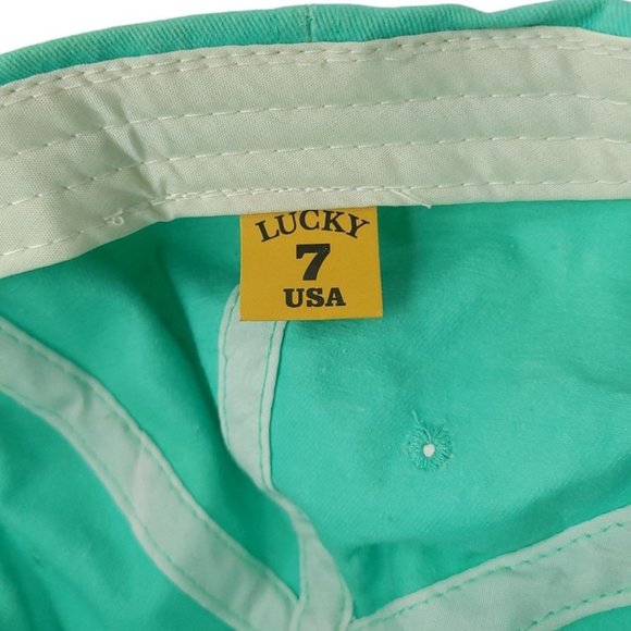 Lucky 7 Ft. Walton Beach 3D Embroidered Distressed Strapback Cap Beach Hat Blue - Picture 11 of 13